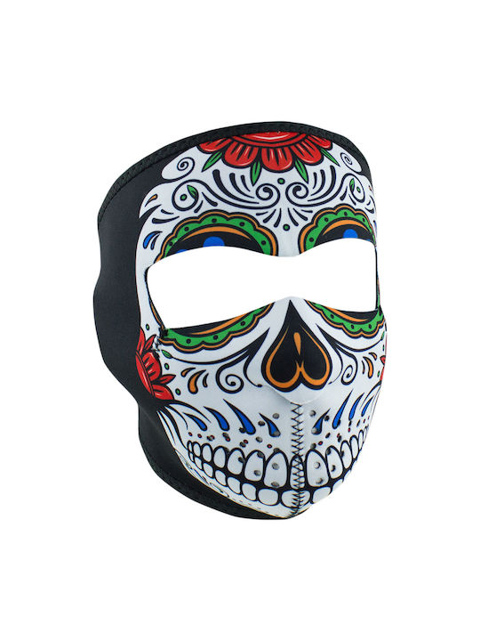 Zan Headgear Μάσκα Προσώπου Αναβάτη Μοτοσυκλέτας Neoprene Πολύχρωμη