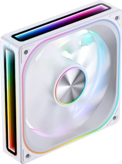 Jonsbo ZA-120W Case Fans 2400rpm with ARGB Lighting and 4-Pin PWM Connection White