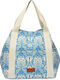 Achilleas Accessories Fabric Beach Bag Blue