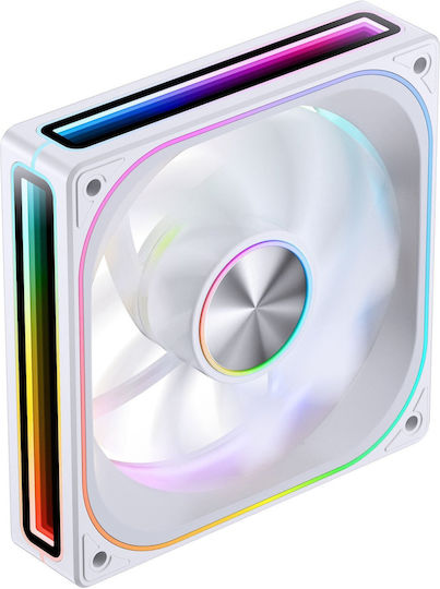 Jonsbo ZA-120WR Reverse Blade Case Fans 2400rpm with ARGB Lighting and 4-Pin PWM Connection White