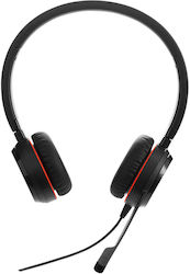Jabra Evolve 20 SE On Ear Multimedia Ακουστικά με μικρόφωνο και σύνδεση USB-C / USB-A