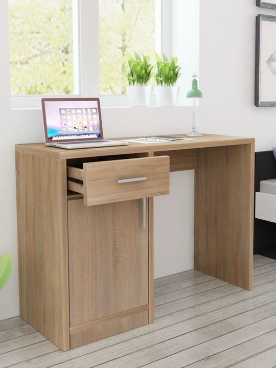Schreibtisch Holz Oak - Brown 100x40x73cm