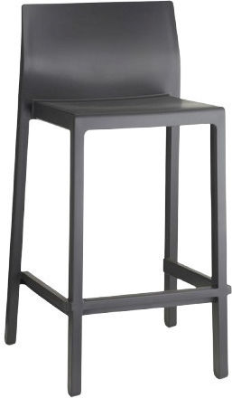 Stool for Bar Outdoor Γκρι Ανοικτο 48x47x88cm