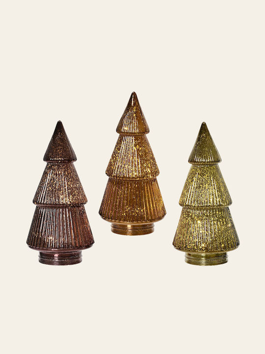 Beleuchtet Weihnachtsdekoration Baum 23cm Gold