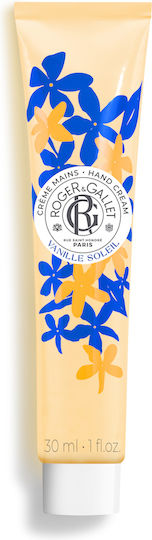 Roger & Gallet Hand Cream Crema de mâini hidratantă Vanilie Soleil 30ml