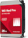 Western Digital Red Pro 26TB HDD Hard Drive 3.5" SATA III with 512MB Cache for NAS WD260KFGX