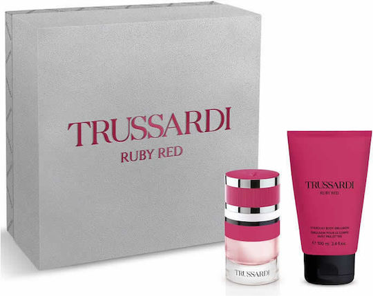 Trussardi Ruby Red Damen Duftset mit Körperlotion 2 Stück
