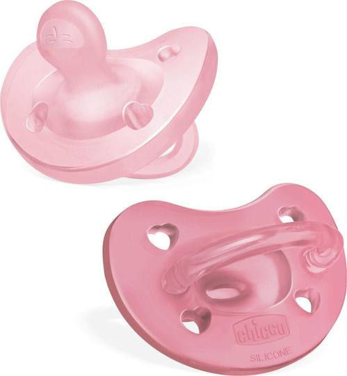 Chicco Soft Schnuller Silikon Rosa für 6-16 Monate 2Stück