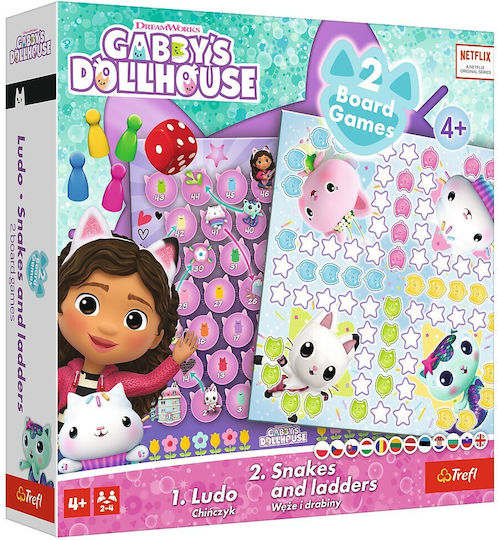 Board Game Ludo And Snakes & Ladders for 2-4 Players 4+ Years Old Trefl