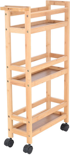 Estia Bamboo Essentials Τρόλεϊ Ξύλινο 3 Θέσεων Μπεζ Estia Bamboo Essentials Τρόλεϊ Ξύλινο 3 Θέσεων Μπεζ