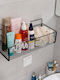 Estia Cage Wall Mounted Bathroom Shelf Metallic 36x15x13cm Black