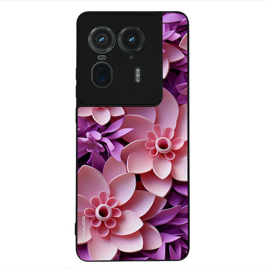 Sonique 3D Flower Series Case for Motorola Edge 50 Ultra Pink