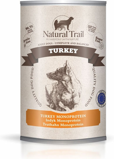 Natural Trail Υγρή Τροφή Σκύλων σε Κονσέρβα με Γαλοπούλα 400gr