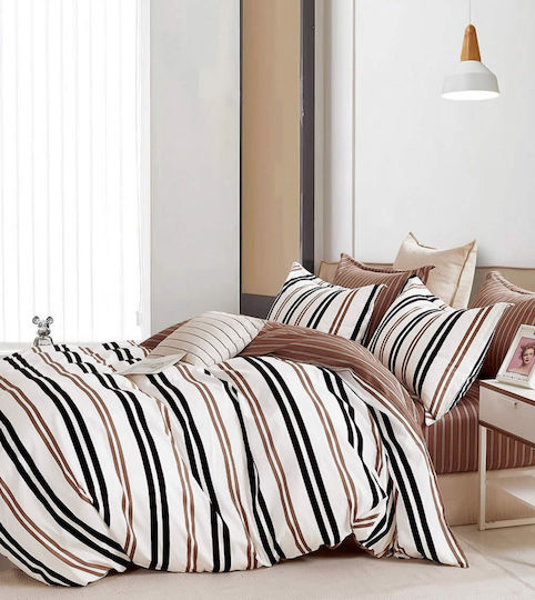 Melinen Silas Σετ Σεντόνια Υπέρδιπλα με Λάστιχο 165x200+30εκ. Εκρού (4τμχ)