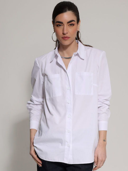Tresor Mânecă lungă Femei Cămașă White