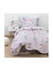 Borea Sheet Set Single Cotton Odette Lila 160x250cm 3pcs