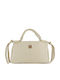 Leather Women's Bag Crossbody Beige