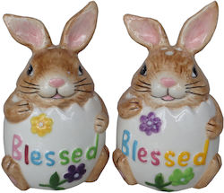 Easter Salt and Pepper Set 2pcs Ceramic Colour Rabbit Easter Salt and Pepper Set 2pcs Ceramic Colour Rabbit