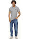 Polo Short Sleeve Grey Blouse
