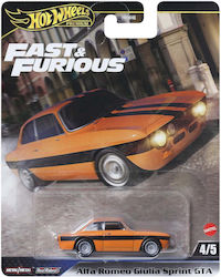 Hot Wheels Premium Fast & Furious Alfa Romeo Giulia Sprint GTA for Ages 3+