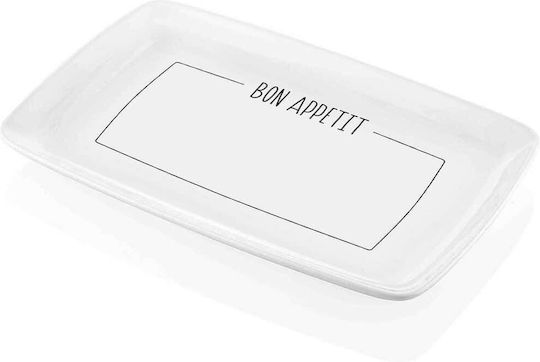 Hermia Serving Platter Rectangular White 34x25cm