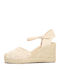 Damenplattformen im Espadrilles-Stil Beige