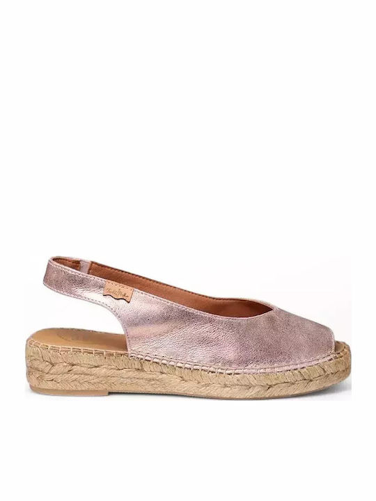 Platforme dama în Tip Espadrile Roz
