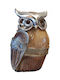 Inart Decorative Owl Polyresin 7x10cm 1pcs