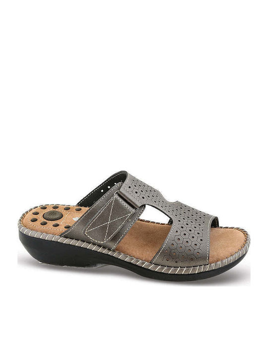 Blondie Flache Sandalen für Damen in Gray Farbe
