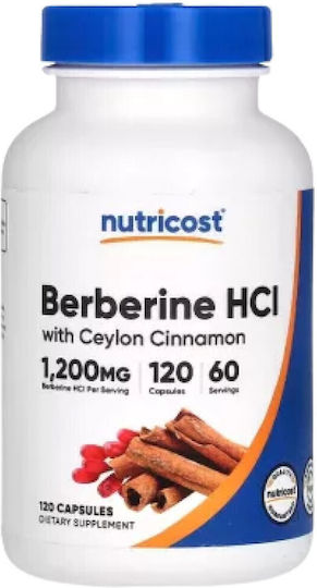 Nutricost Berberine HCl With Ceylon Cinnamon 120 Mützen