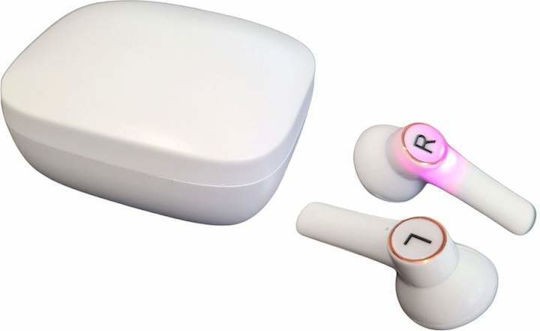 In ear Bluetooth хендсфри Слушалки с Кутийка за Зареждане Бял