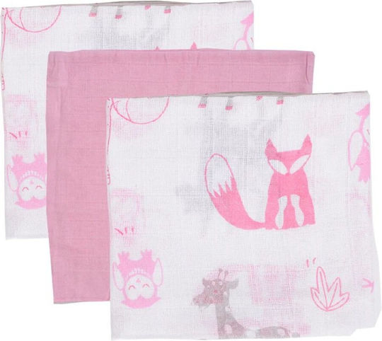 Gamberritos Kids Прегръщащи Пелени Розов 80x80см. 3бр