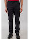 Men's Trousers Chinos Elastic Navy Blue