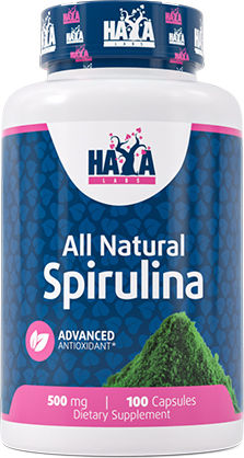 Haya Labs All Natural Spirulina 500мг 100 капси
