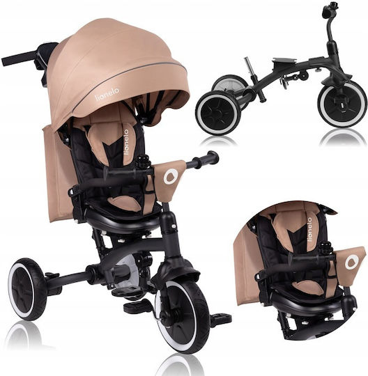 Lionelo Tricycle Convertible with Parental Handle 3 in 1 for 9 Months Beige