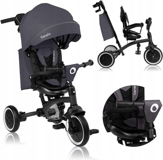 Lionelo Tris Wandelbar mit Elterngriff 3-in-1 für 9 Monate Grau