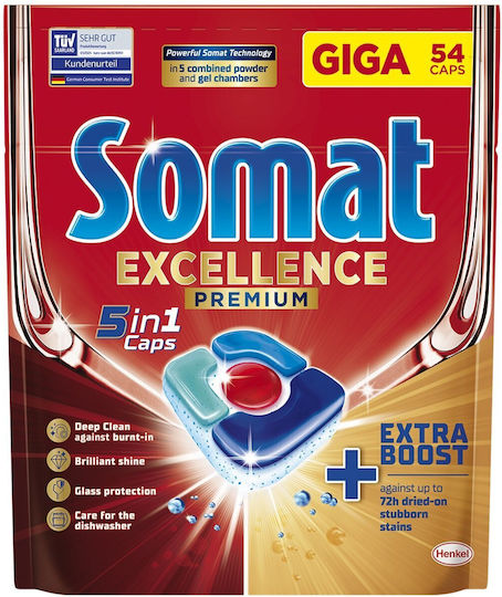 Somat Excellence Premium 54 Dishwasher Pods