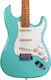 Jet Guitars Elektrische Gitarre Stratocaster mit SSS Tonabnehmerkonfiguration Grün