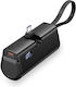 Vention Power Bank 4800mAh 22.5W με Θύρα USB-C Power Delivery / Quick Charge LED Display