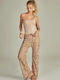 Women's Fabric Trousers Nude