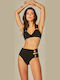 Set Bikini Talie înaltă Black