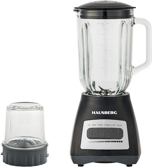 Hausberg Blender Cu Cană Din Sticlă 1,5 L Putere 500W Negru HB7772NG