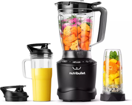 NutriBullet SmartSense 1500 Combo Blender with Tritan Jug 1.8 lt 1500W Graphite
