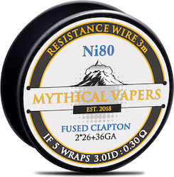 Mythical Vapers Σύρμα Fused Clapton Ni80 26ga*2...