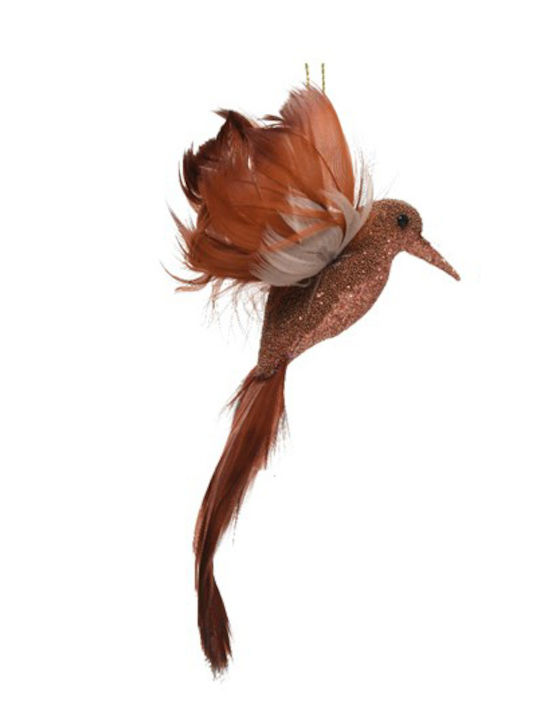 Kaemingk Katoikonhome Decorative Bird 14 cm Brown Glitter