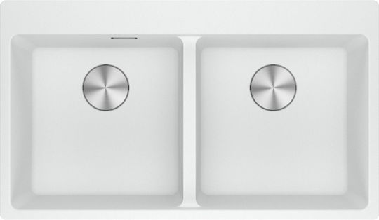 Franke Centro 3149000489 Drop-In Мивка от Синтетичен Гранит Ш39xД40см Бял