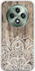 Holz Mandala Oppo Reno 12 Fs 5g Flexibles TPU Transparentes Silikon