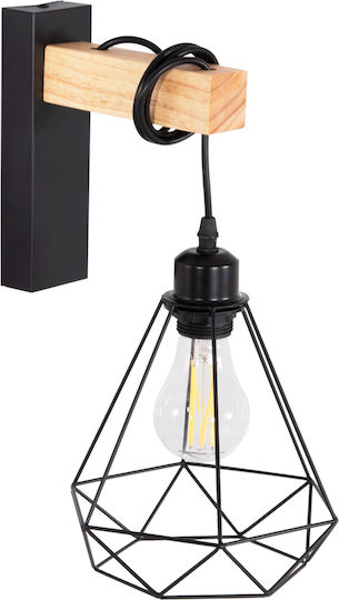 HomeMarkt Leuchte Wand mit Fassung E27 Beige 20cm