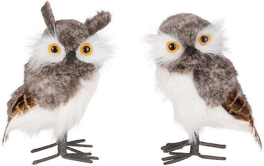 Artekko Weihnachtliche Figur Eule Braun Länge 9cm