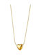 Art Collection Necklace from Gold Plated Steel